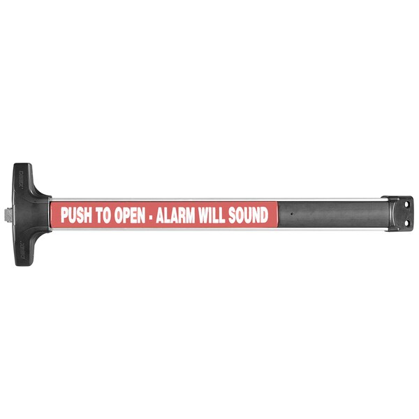 Alarmed Panic Device, Keyless, Weatherized, Less Dogging, 36", US28